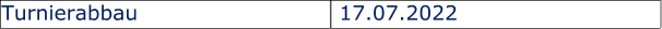Turnierabbau  17.07.2022